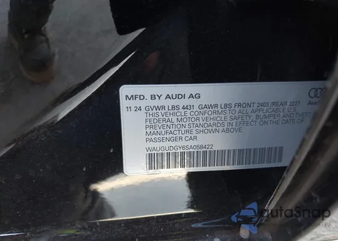 2025 Audi A3 Premium 40 Tfsi Quattro S Tronic from USA, damaged, VIN WAUGUDGY6SA058422